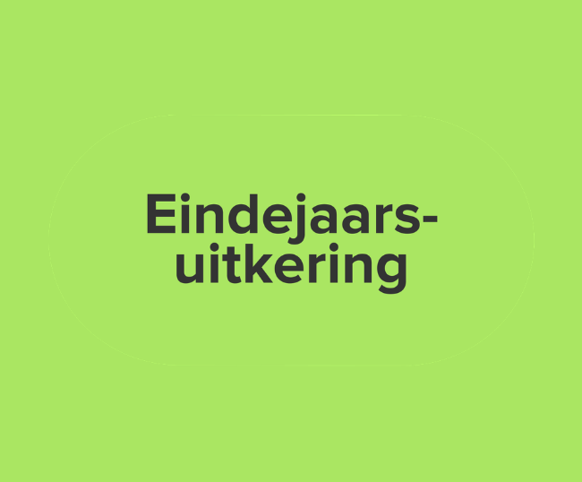 Arbeidsvoorwaarde: eindejaarsuitkering